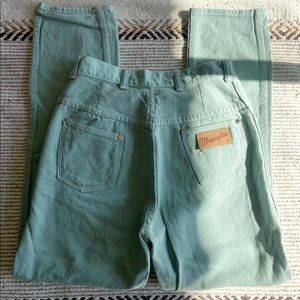 Vintage Girls Mint Green Wrangler’s